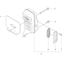 Muffler Assembly For Husqvarna 170BF Leaf Blowers