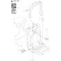 Frame Assembly For Husqvarna 170BT Leaf Blowers