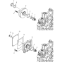 Mount. Parts Hydrualic Pump Assembly for Hatz 1B20 Diesel Engine