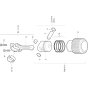 Piston, Conrod, Cylinder Assembly for Hatz 1D41 (41.22, 41.21) M Basic Engine