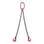 1 metre 7mm 2-Leg Chain Sling with Clevis Sling Hooks with Safety Catch