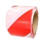 Non Adhesive Zebra Tape, Chevron Style, 70mm Wide, Red/White, 100m