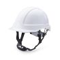 Safety Helmet c/w V Type 4 point Chin Strap - White