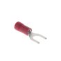 Fork Terminal 5.3mm (2BA) Red Electrical Fitting - 100 Pack
