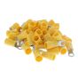 Yellow 3.7mm (4BA) Ring Terminal, 50 Pack