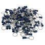 Blue 10mm (3/8") Ring Terminal, 100 Pack