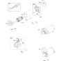 Electrical Starter Assembly for Briggs and Stratton Model No.385447-3075-G1 Horizontal Shaft Engine