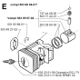 Cylinder Piston Assembly For Husqvarna 225BV Leaf Blowers