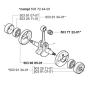 Crankshaft for Husqvarna 225 L