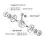 Crankshaft for Husqvarna 225 LD