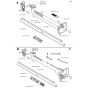 Shaft & Handle Assembly for Husqvarna 232RD Brushcutters