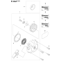 Starter Assembly for Husqvarna 233R Brushcutters