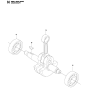 Crankshaft Assembly for Husqvarna 233Rj Brushcutters