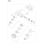 Gears Assembly for Husqvarna 236R Brushcutters