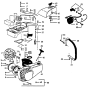 Product Complete-2 Assembly for Husqvarna 23 Compact Chainsaws