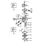 Carburetor Details Assembly for Husqvarna 23 Compact Chainsaws