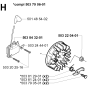 Ignition System Assembly for Husqvarna 240RBD Brushcutters