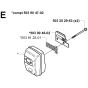 Muffler Assembly for Husqvarna 240RBD Brushcutters