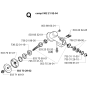 Bevel Gear Assembly for Husqvarna 240RBD Brushcutters