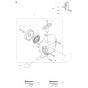 Starter Assembly for Husqvarna 241RJ Brushcutters