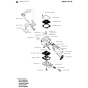 Carburetor Details Assembly for Husqvarna 245RX Brushcutters