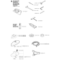 Accessories Assembly for Husqvarna 245RX Brushcutters