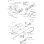 Saw Head Assembly for Husqvarna 250PS Pole Pruners