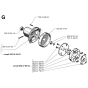 Clutch Assembly for Husqvarna 250RX Brushcutters