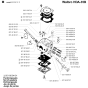 Starter-2 Assembly for Husqvarna 254 Chainsaws