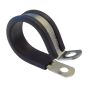 25 x Metal P Clips with Rubber Lining - 29mm