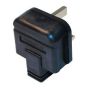 Heavy Duty 3-Pin Plug 13 Amp - 240V, Black, Sold Individually