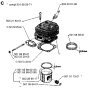 Cylinder Piston Assembly for Husqvarna 266 Chainsaws