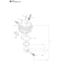 Cylinder Piston Assembly for Husqvarna 268 Chainsaws