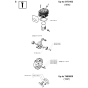 Service Updates Assembly For Husqvarna 268K Disc Cutters