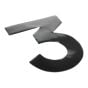 Self Adhesive 80mm Black Digit - Number 3