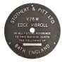 Stothert & Pitt Name Plate 28W Edge Roller