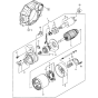 Starting Motor Assembly for Yanmar 2TNE68 Engine