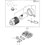 Suction Manifold and Air Cleaner Assembly for Yanmar 2TNE68 Engine