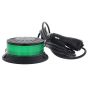 LED Green Flashing Micro Beacon - Magnetic & 3 Bolt Fixing