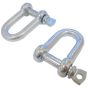 8mm Dee Shackles, Zinc Plated (pack of 2)