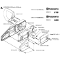 Chassis / Frame Assembly for Husqvarna 315 Electric Chainsaws