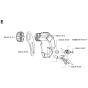 Oil Tank Assembly for Husqvarna 317 Electric Chainsaws