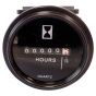 Replacement 6 Digit Round Hour Meter for Heavy Plant - 52mm Hole Diameter