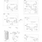 Exhaust System Assembly for Briggs and Stratton Model No.543477-3048-J1 Horizontal Shaft Engine