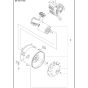 Fan Assembly for Husqvarna 320iB