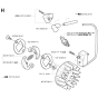 Ignition System & Clutch Assembly For Husqvarna 322R Brushcutter