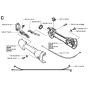 Handle & Controls Assembly for Husqvarna 323P Pole Pruners