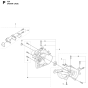 Crankcase & Clutchdrum Assembly For Husqvarna 323R Brushcutter