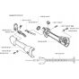 Handle Controls for Husqvarna 324 LDx Trimmer/ Edgers