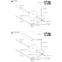 Shaft & Handle Assembly for Husqvarna 325 HDA55 X-Series Hedge Trimmers